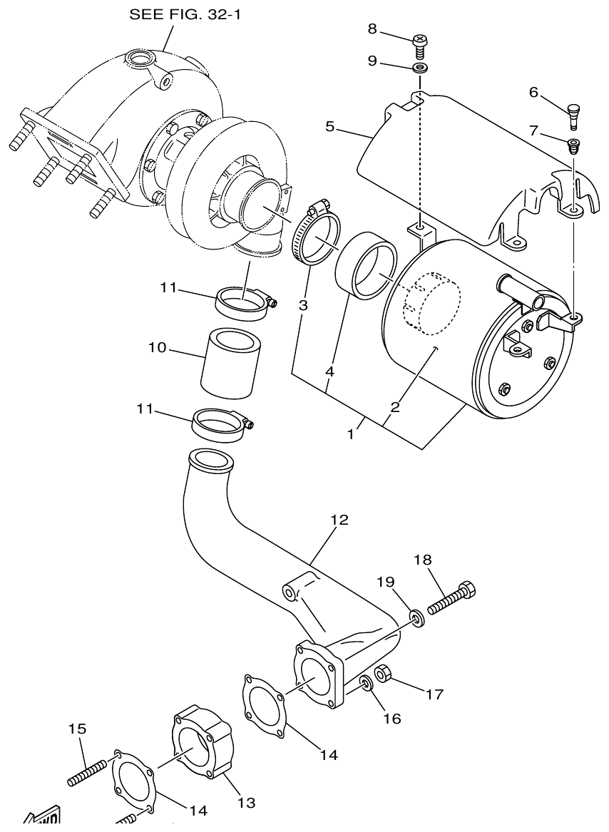 Yamaha ME422STIP2 (N601)STIP1(N611) AIR CLEANER parts diagram
